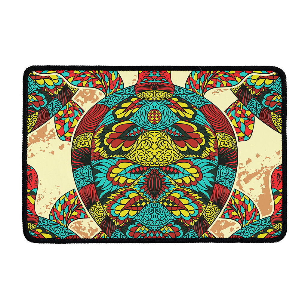 Native Bohemian Sea Turtle Print Kitchen Mat