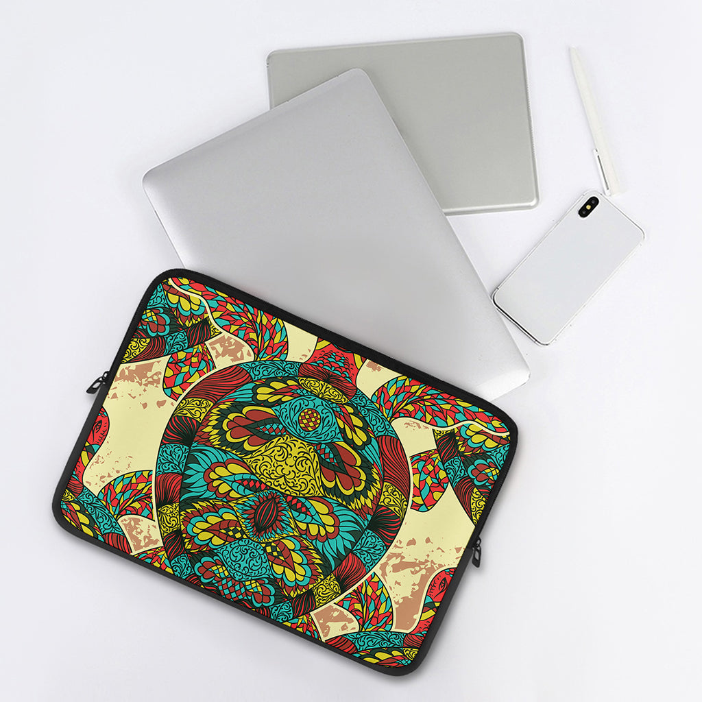 Native Bohemian Sea Turtle Print Laptop Sleeve