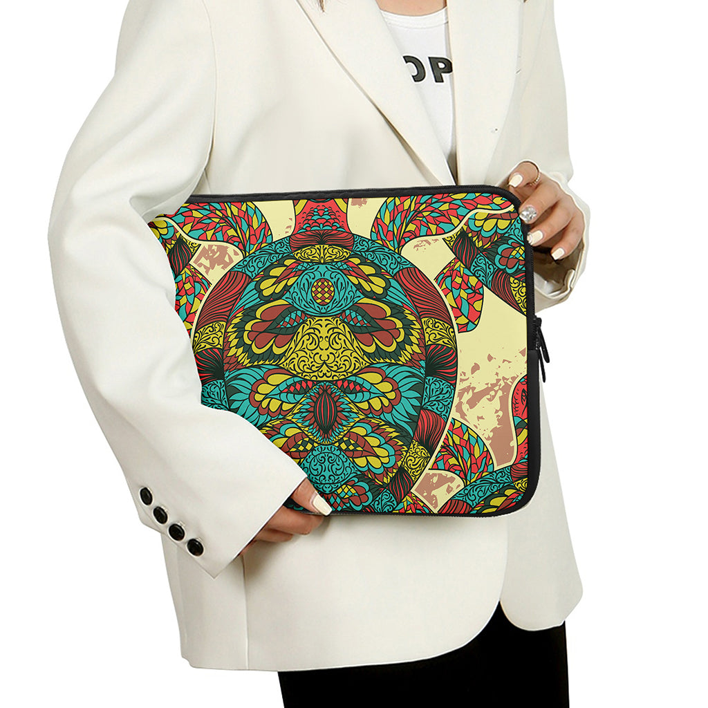 Native Bohemian Sea Turtle Print Laptop Sleeve