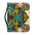 Native Bohemian Sea Turtle Print Leather Bible Cover