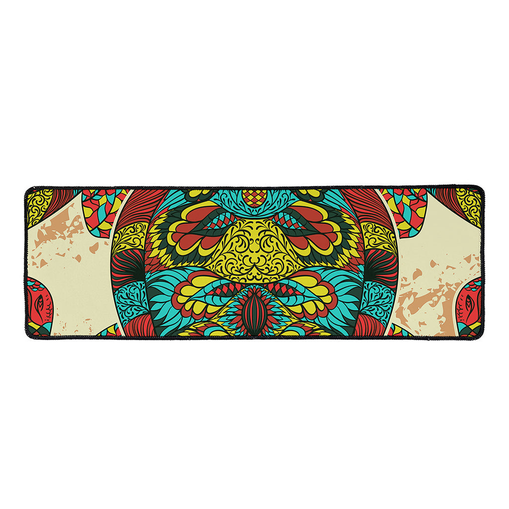 Native Bohemian Sea Turtle Print Long Kitchen Mat