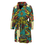 Native Bohemian Sea Turtle Print Men's Bathrobe