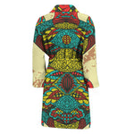 Native Bohemian Sea Turtle Print Men's Bathrobe