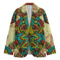 Native Bohemian Sea Turtle Print Men's Blazer