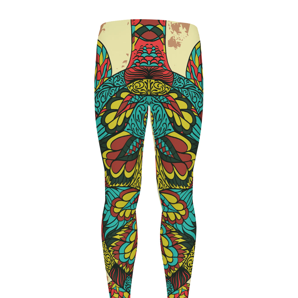 Native Bohemian Sea Turtle Print Men's leggings