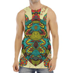 Native Bohemian Sea Turtle Print Men's Muscle Tank Top