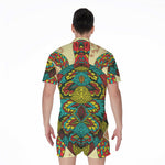 Native Bohemian Sea Turtle Print Men's Rompers