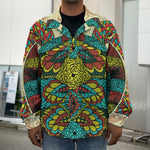 Native Bohemian Sea Turtle Print Men's Shirt Jacket