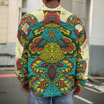 Native Bohemian Sea Turtle Print Men's Shirt Jacket