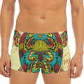 Native Bohemian Sea Turtle Print Men's Short Boxer Briefs