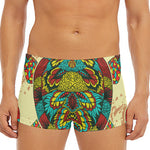Native Bohemian Sea Turtle Print Men's Short Boxer Briefs