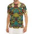 Native Bohemian Sea Turtle Print Men's Short Sleeve Rash Guard