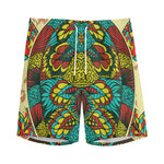 Native Bohemian Sea Turtle Print Men's Sports Shorts