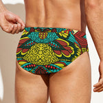 Native Bohemian Sea Turtle Print Men's Swim Briefs