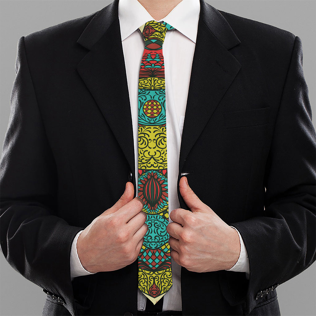 Native Bohemian Sea Turtle Print Necktie