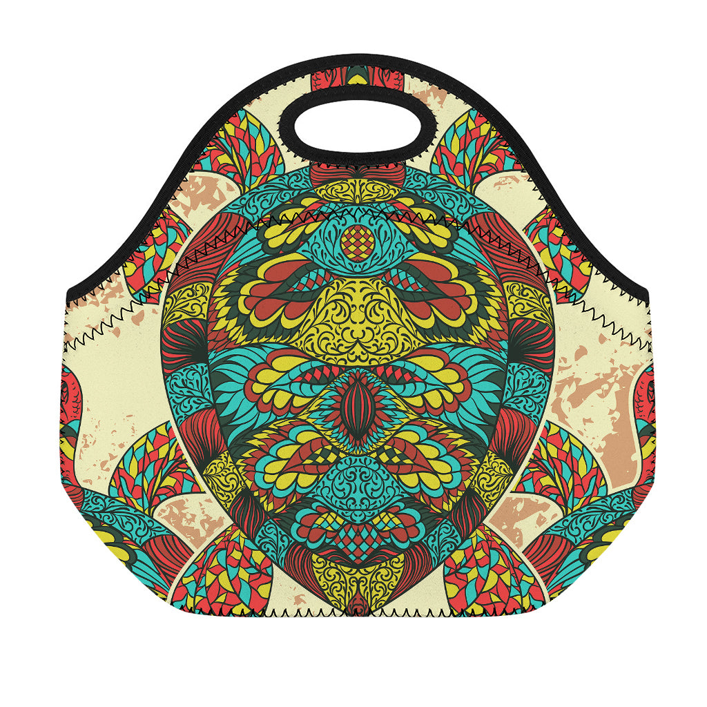 Native Bohemian Sea Turtle Print Neoprene Lunch Bag