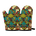 Native Bohemian Sea Turtle Print Oven Mitts