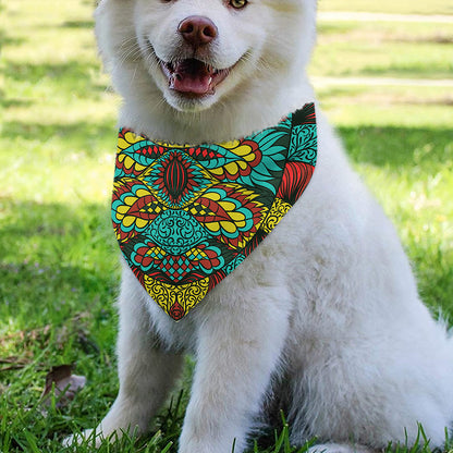 Native Bohemian Sea Turtle Print Over The Collar Dog Bandana