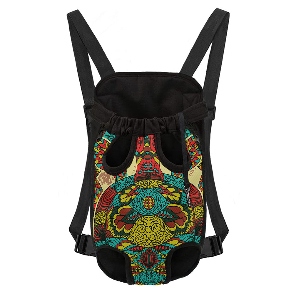 Native Bohemian Sea Turtle Print Pet Carrier Backpack