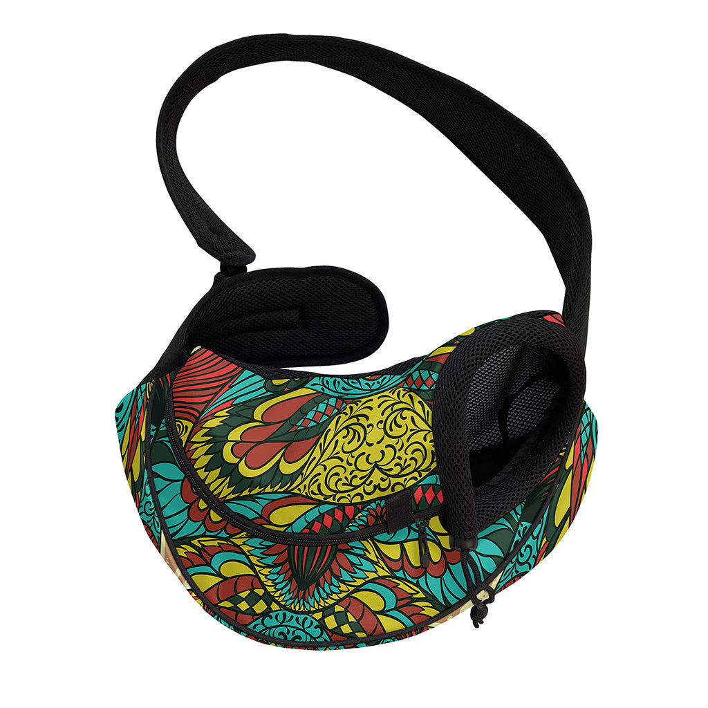 Native Bohemian Sea Turtle Print Pet Sling Carrier