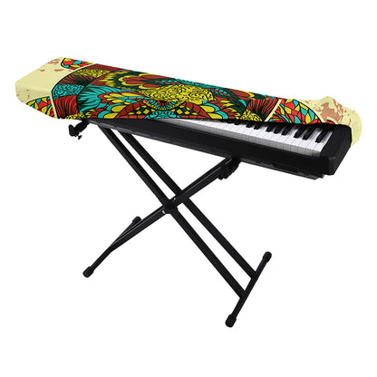 Native Bohemian Sea Turtle Print Piano Keyboard Cover