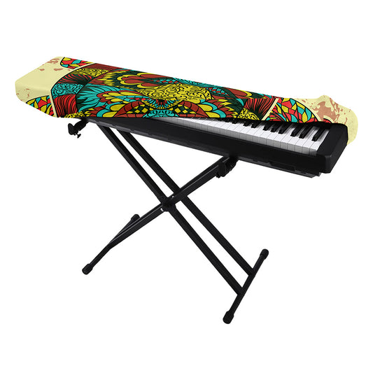 Native Bohemian Sea Turtle Print Piano Keyboard Cover