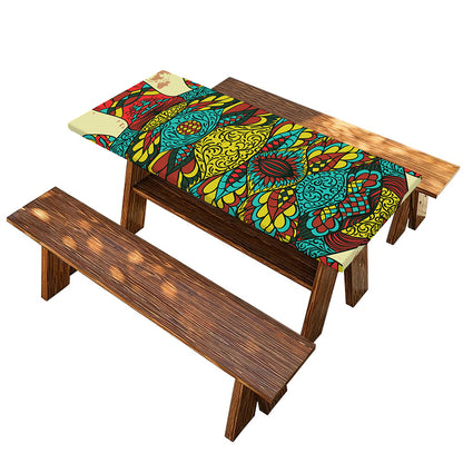 Native Bohemian Sea Turtle Print Picnic Table Cover