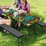 Native Bohemian Sea Turtle Print Picnic Table Cover