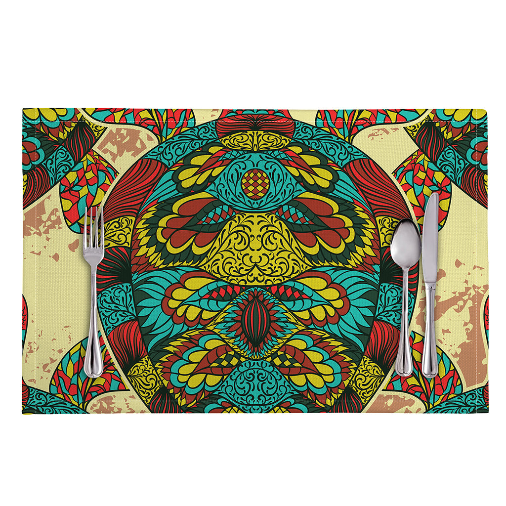 Native Bohemian Sea Turtle Print Placemat