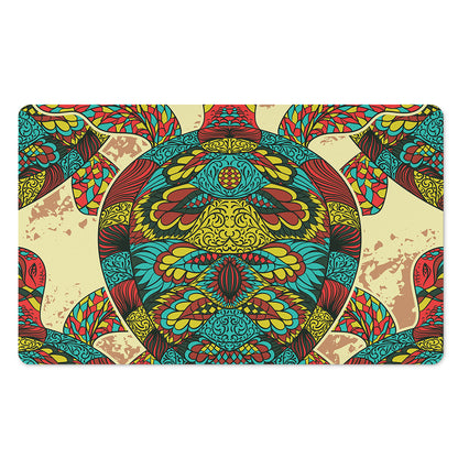 Native Bohemian Sea Turtle Print Polyester Doormat