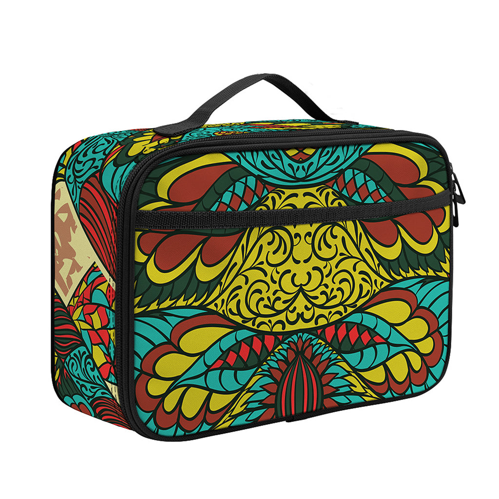 Native Bohemian Sea Turtle Print Portable Lunch Bag