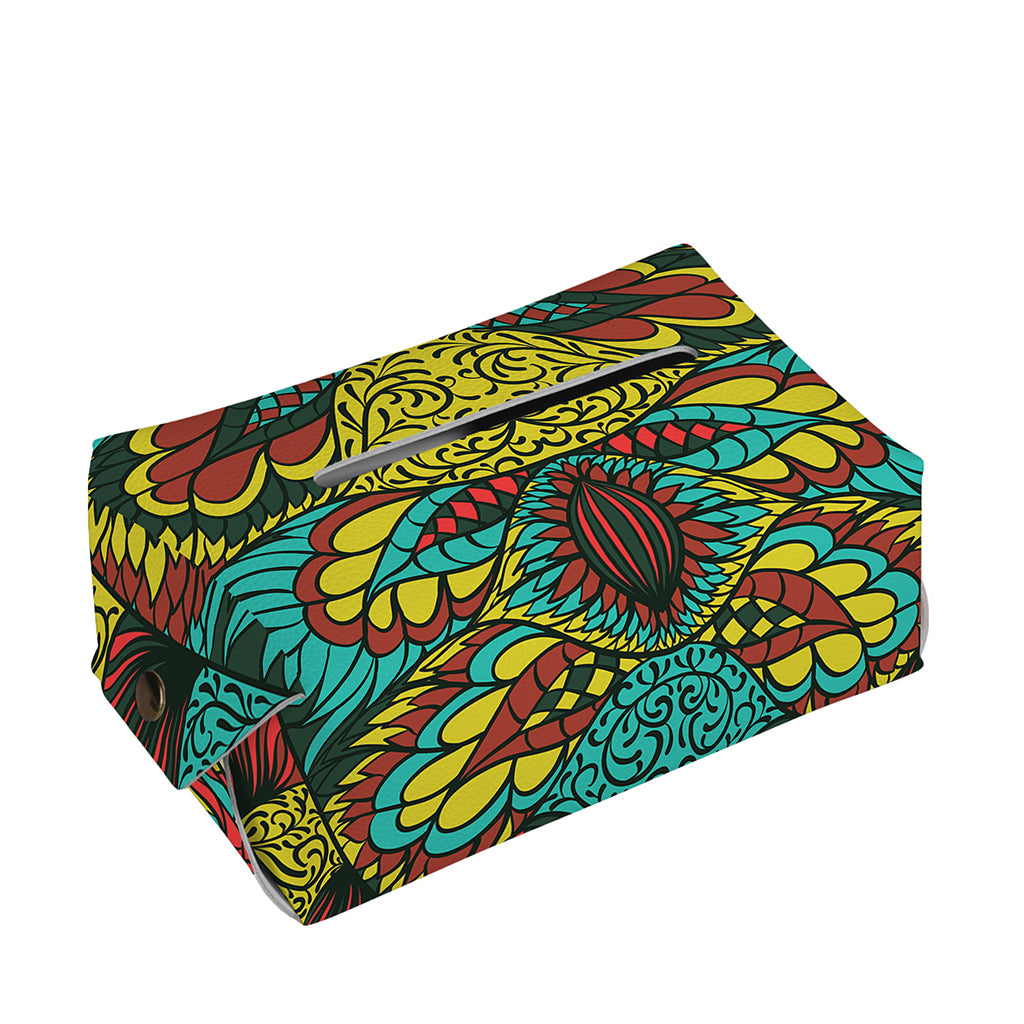 Native Bohemian Sea Turtle Print Rectangle Tissue Box Cover