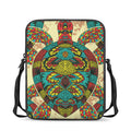 Native Bohemian Sea Turtle Print Rectangular Crossbody Bag