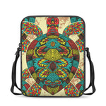 Native Bohemian Sea Turtle Print Rectangular Crossbody Bag