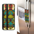 Native Bohemian Sea Turtle Print Refrigerator Handle Covers