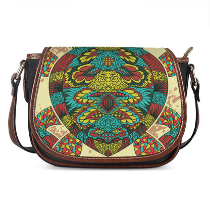 Native Bohemian Sea Turtle Print Saddle Bag