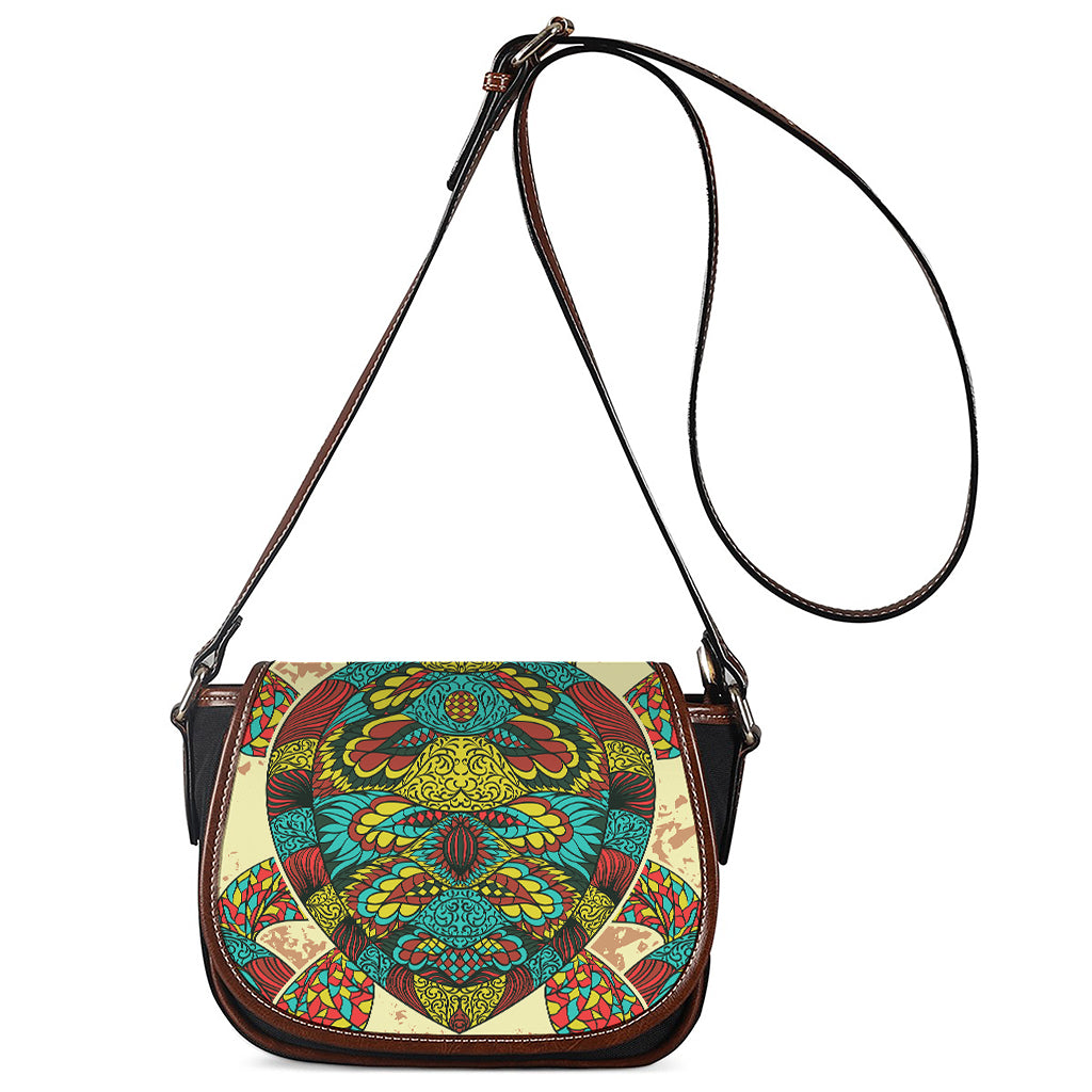 Native Bohemian Sea Turtle Print Saddle Bag
