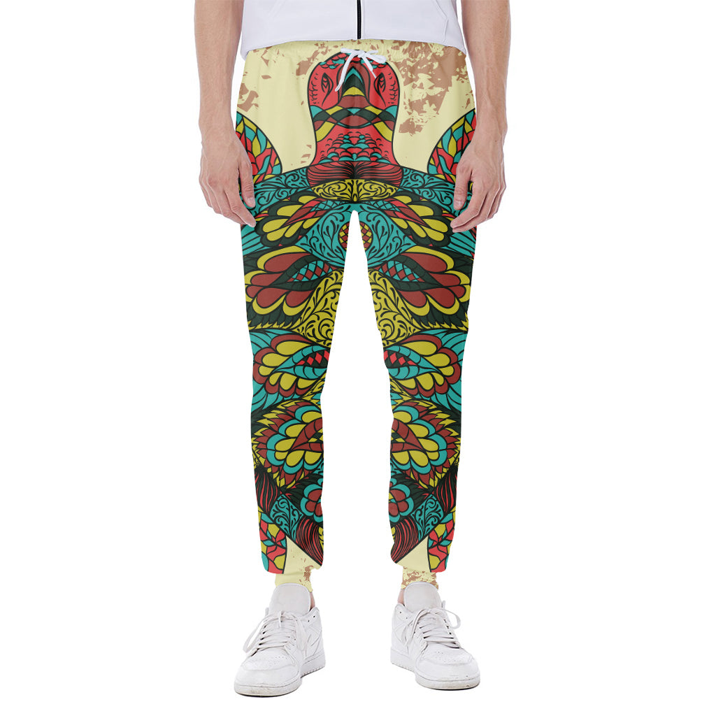 Native Bohemian Sea Turtle Print Scuba Joggers