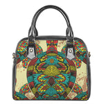 Native Bohemian Sea Turtle Print Shoulder Handbag