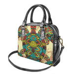 Native Bohemian Sea Turtle Print Shoulder Handbag