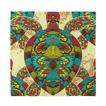 Native Bohemian Sea Turtle Print Silk Bandana