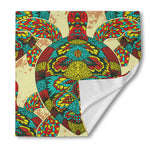Native Bohemian Sea Turtle Print Silk Bandana