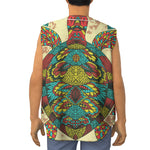 Native Bohemian Sea Turtle Print Sleeveless Baseball Jersey