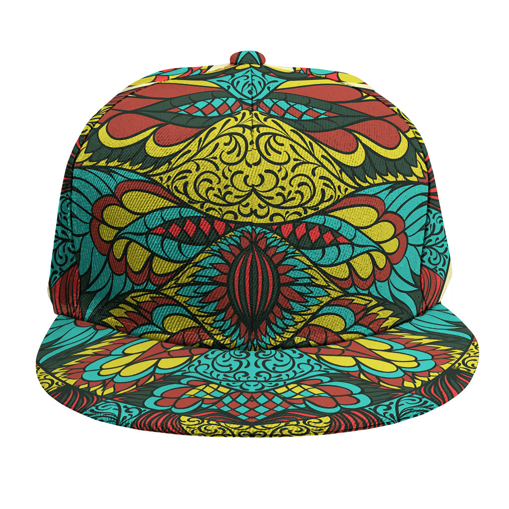 Native Bohemian Sea Turtle Print Snapback Cap