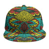 Native Bohemian Sea Turtle Print Snapback Cap