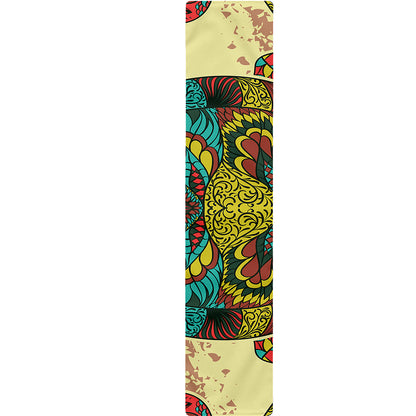 Native Bohemian Sea Turtle Print Table Runner