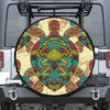 Native Bohemian Sea Turtle Print Tire Cover