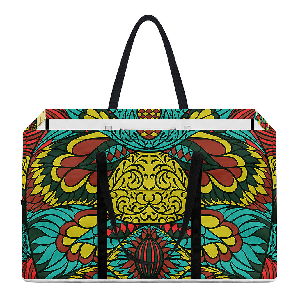 Native Bohemian Sea Turtle Print Utility Tote Bag