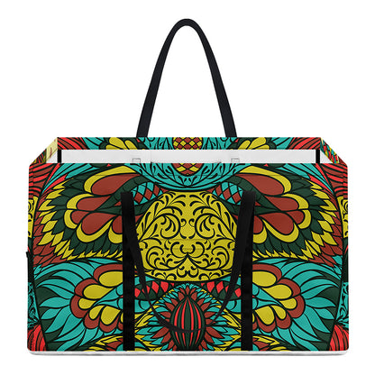 Native Bohemian Sea Turtle Print Utility Tote Bag