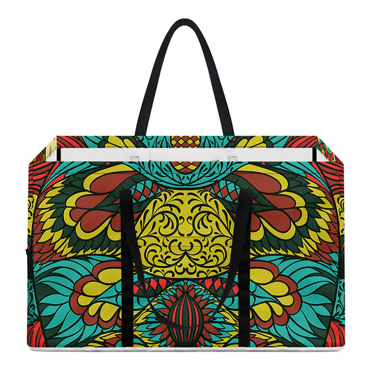 Native Bohemian Sea Turtle Print Utility Tote Bag